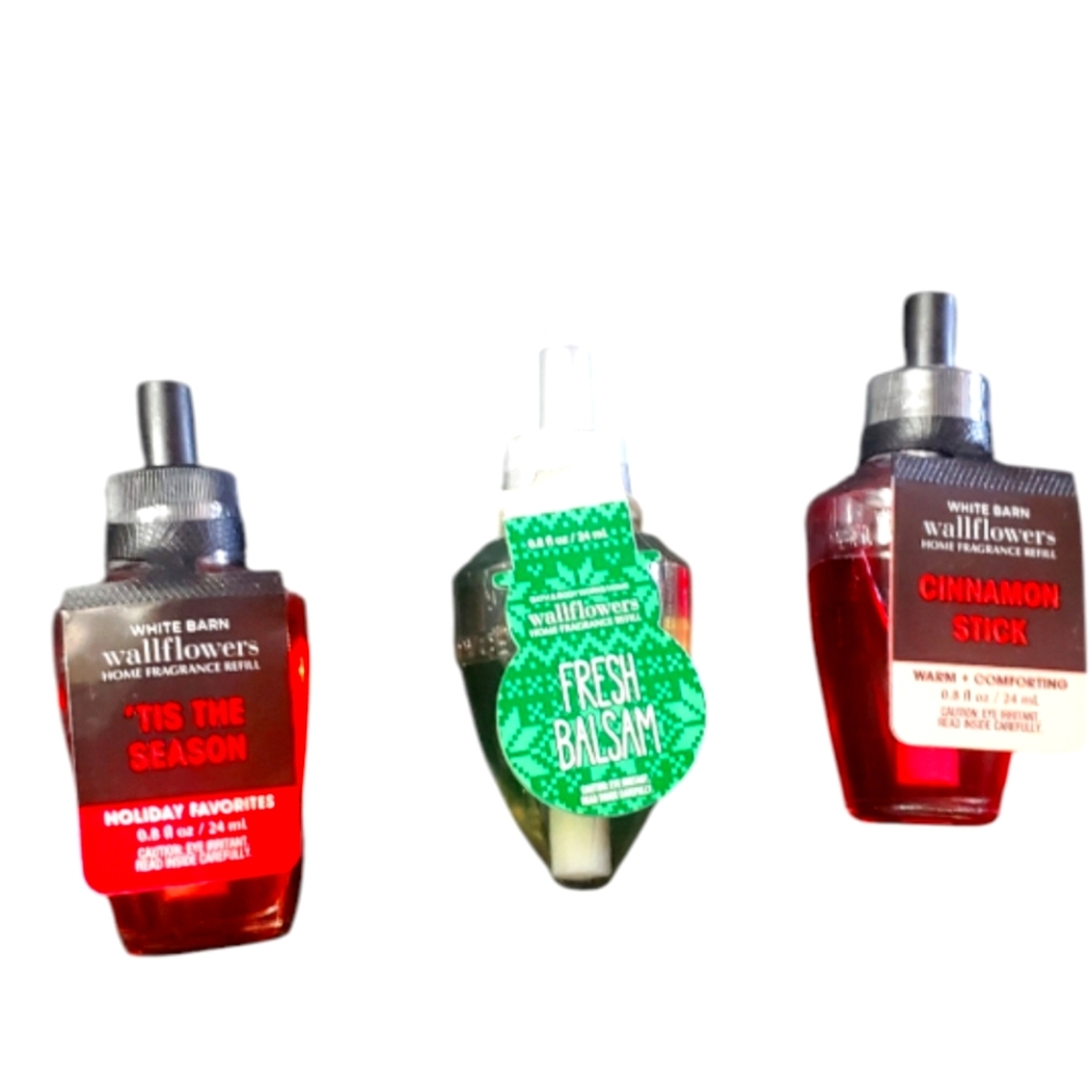 Wallflower Refills NWT Christmas Scents Set of 3